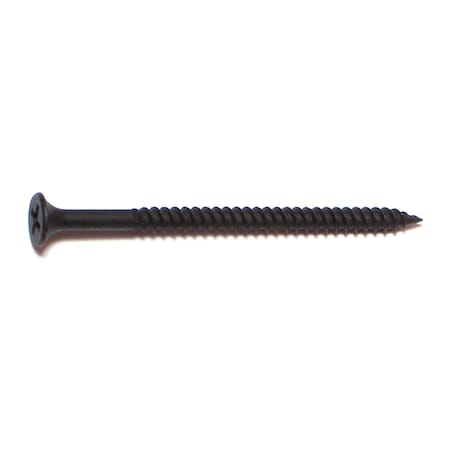 Buildright Drywall Screw, #8 x 1-1/4 in, Steel, Flat Head Phillips Drive, 2500 PK 03581